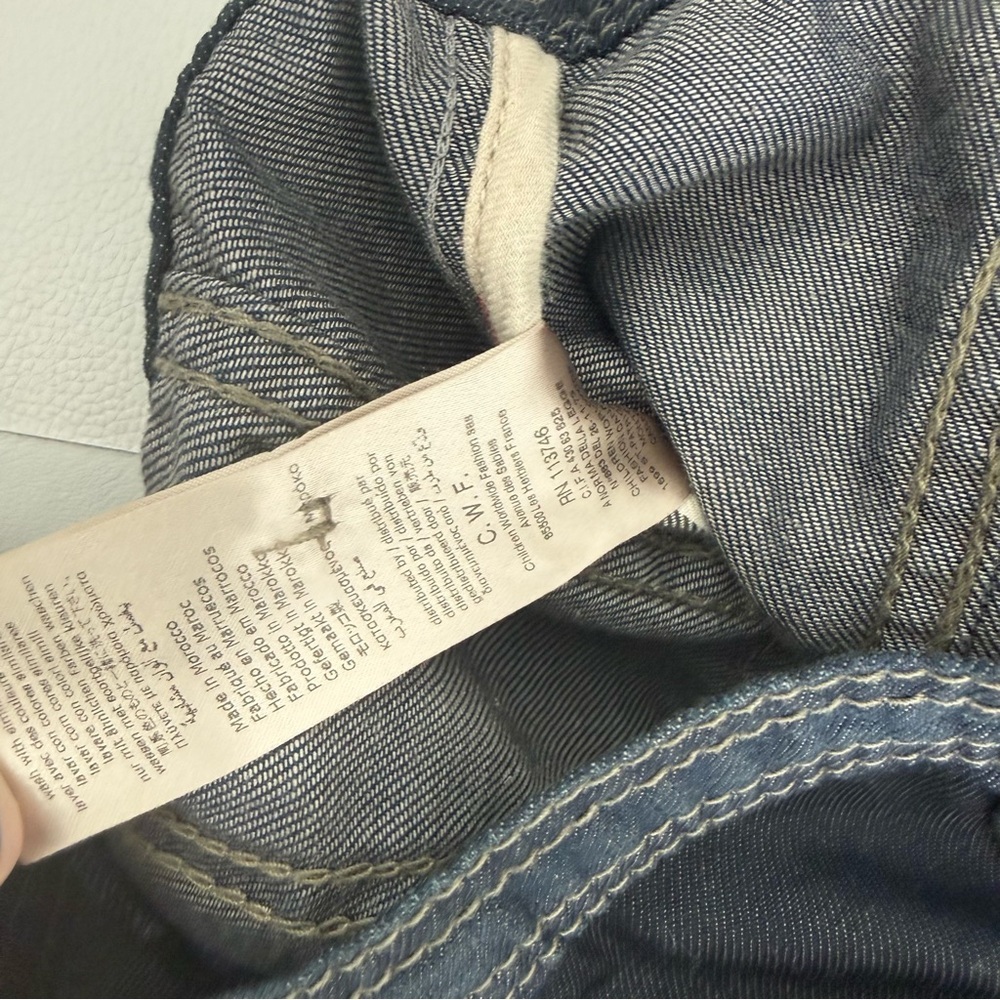 Burberry Vest jacket denim jean 9/12 months blue removable hood - Picture 6 of 6